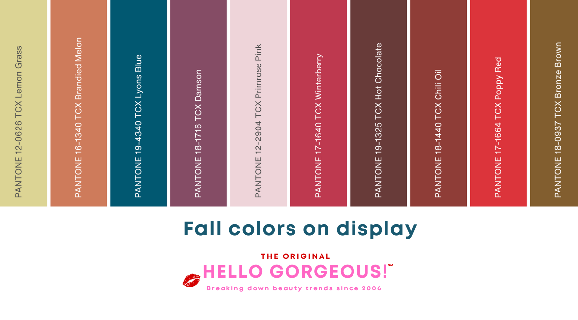 Autumn/Winter Color Trends