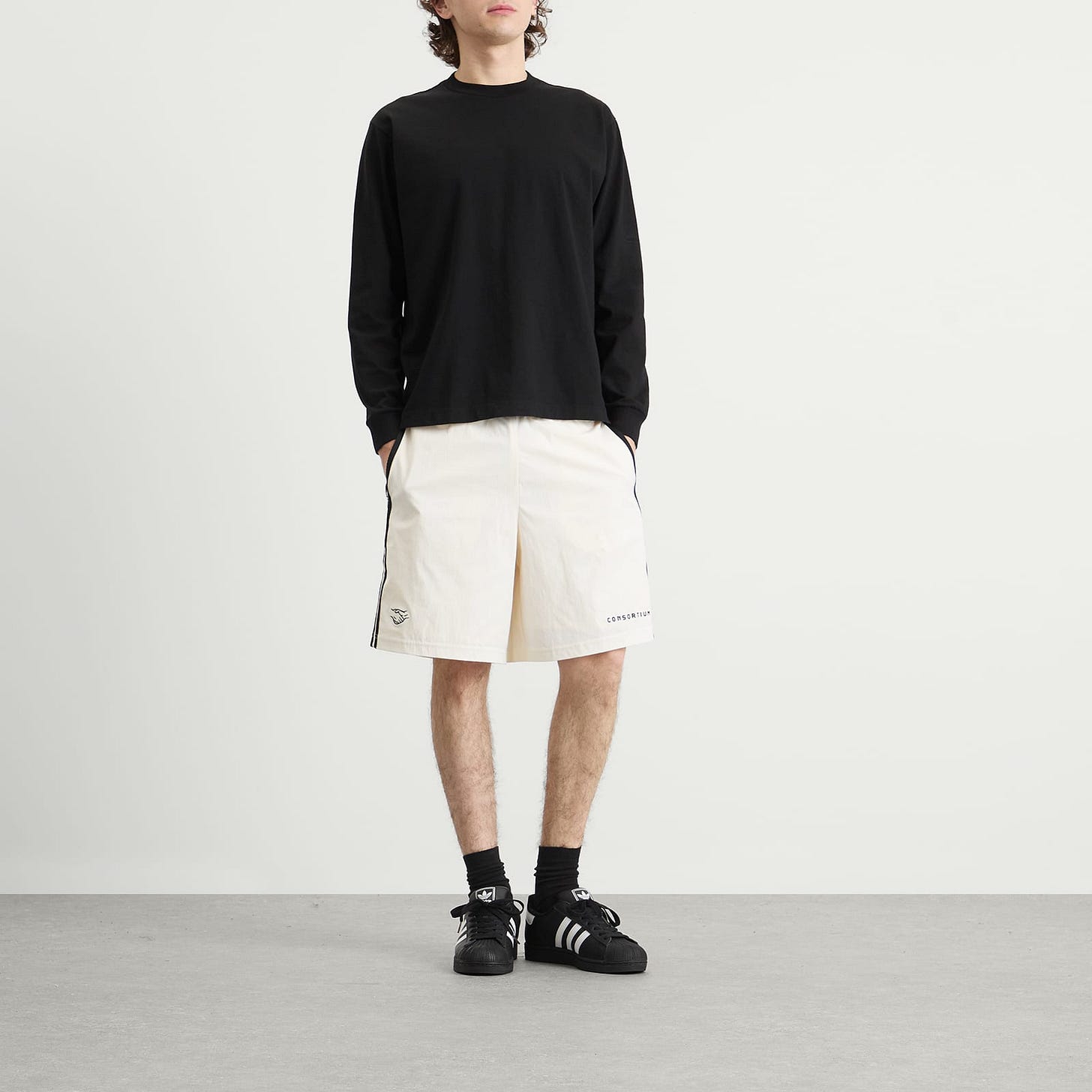 adidas Consortium Shorts - White adidas Consortium Shorts - White