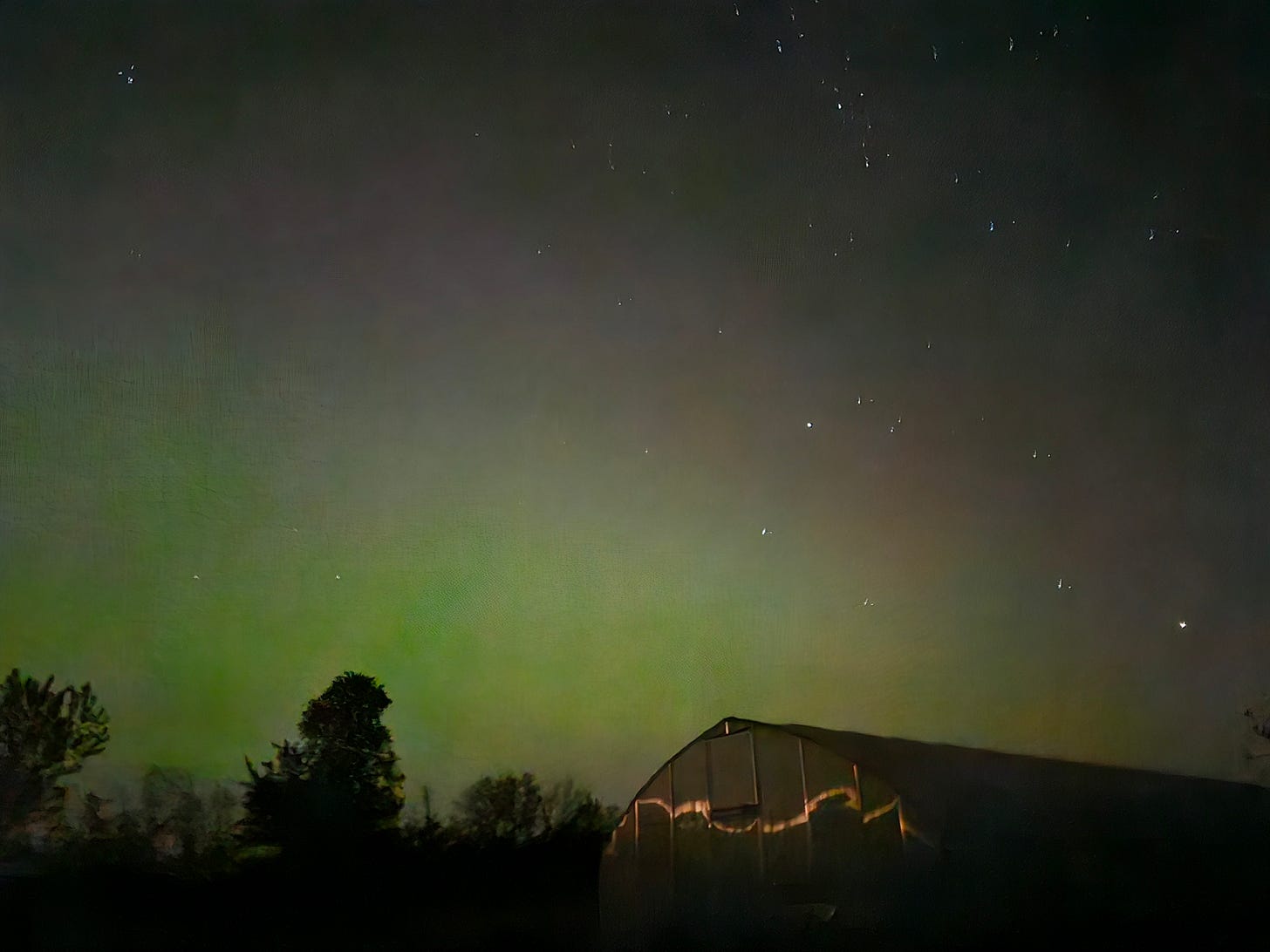 The second session of aurora borealis watching