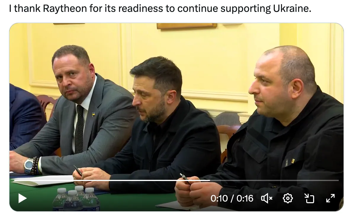 Zelenskyj se setkává s manažerem Raytheonu – a obchází Kongres