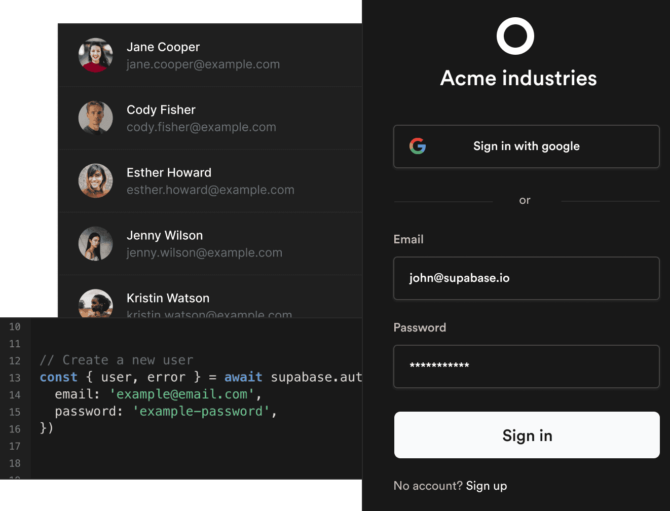 Auth | Built-in user management
