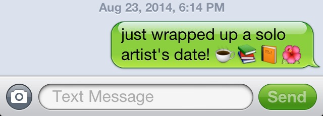 text about solo artist's date