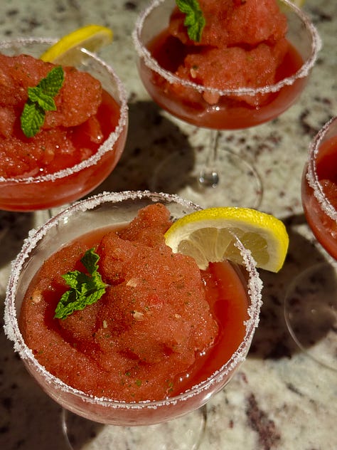 red, white, and blue appetizers, desserts, and main courses