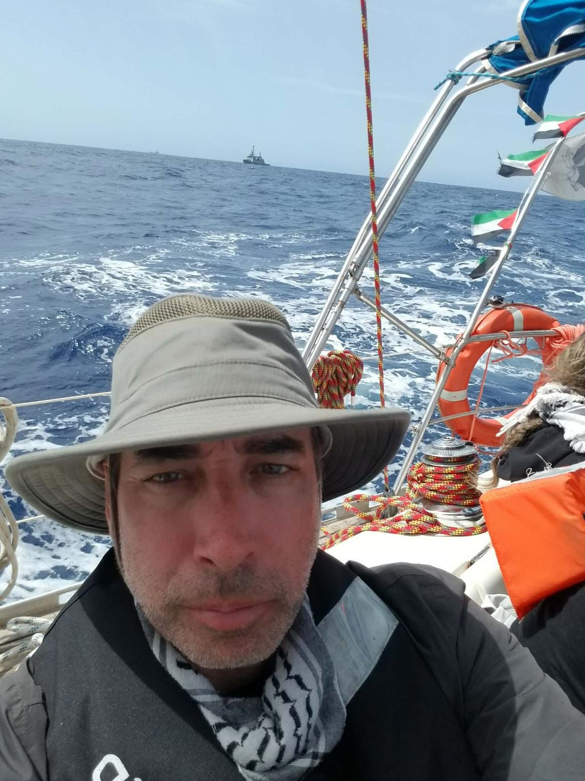 Human Rights Activist on a Flotilla
