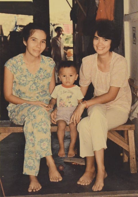 Ocean Vuong aged two with his mother and aunt at Philippines refugee camp. Ocean Vuong aged two with his mother and aunt at Philippines refugee camp.