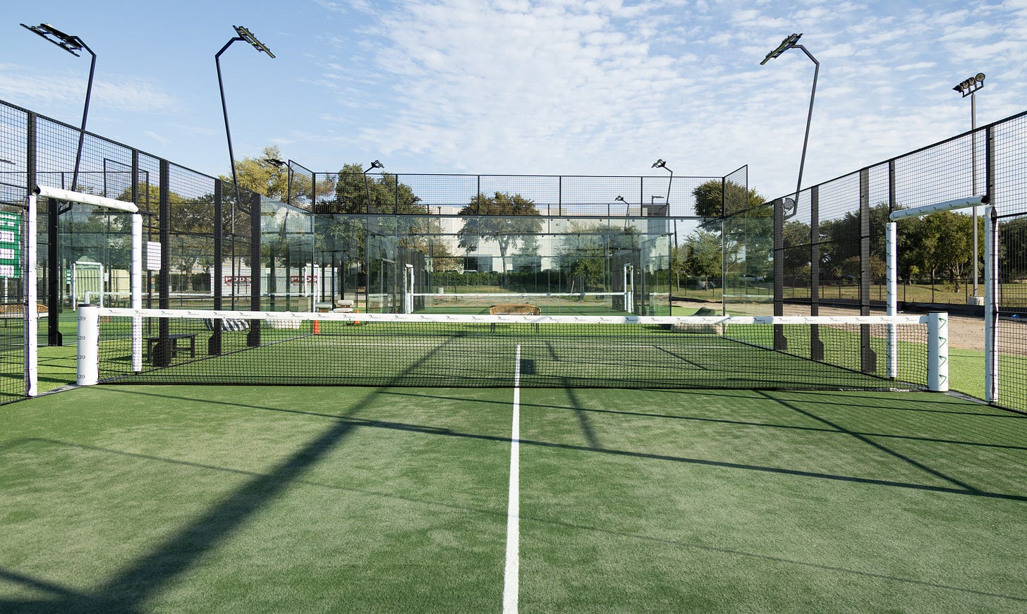 Padel court at Padel39 North Dallas Padel court at Padel39 North Dallas