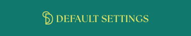 Default Settings