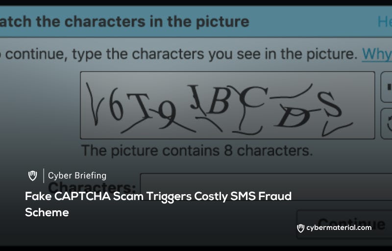 Fake CAPTCHA Scam Sparks SMS Fraud