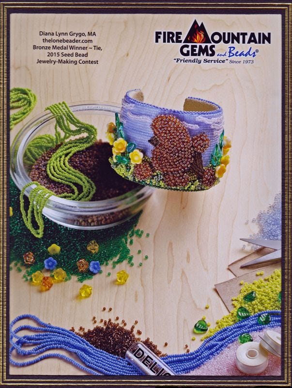 Fire Mountain Gems Seed Beads Jewelry Making Contest Diana Grygo The Lone Beader Etsy Boston
