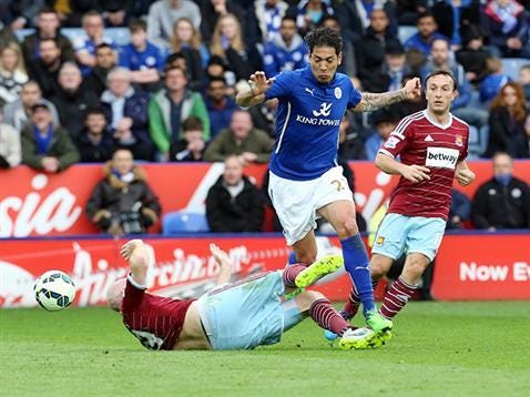 leicester city beats west ham united premier league 2015 leicester city beats west ham united premier league 2015
