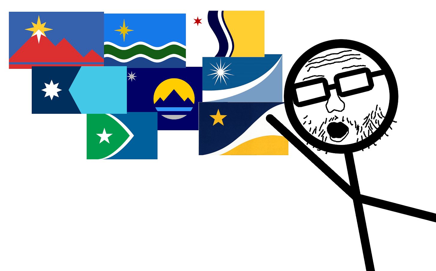 WOW LE HECKKIN NAVA DESIGN MUCH CREATIVE!!! : r/vexillologycirclejerk