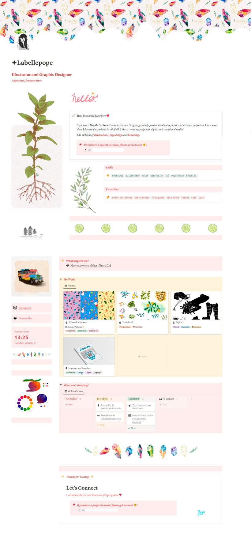 Mi proyecto del curso: Introducción a Notion para proyectos creativos 2