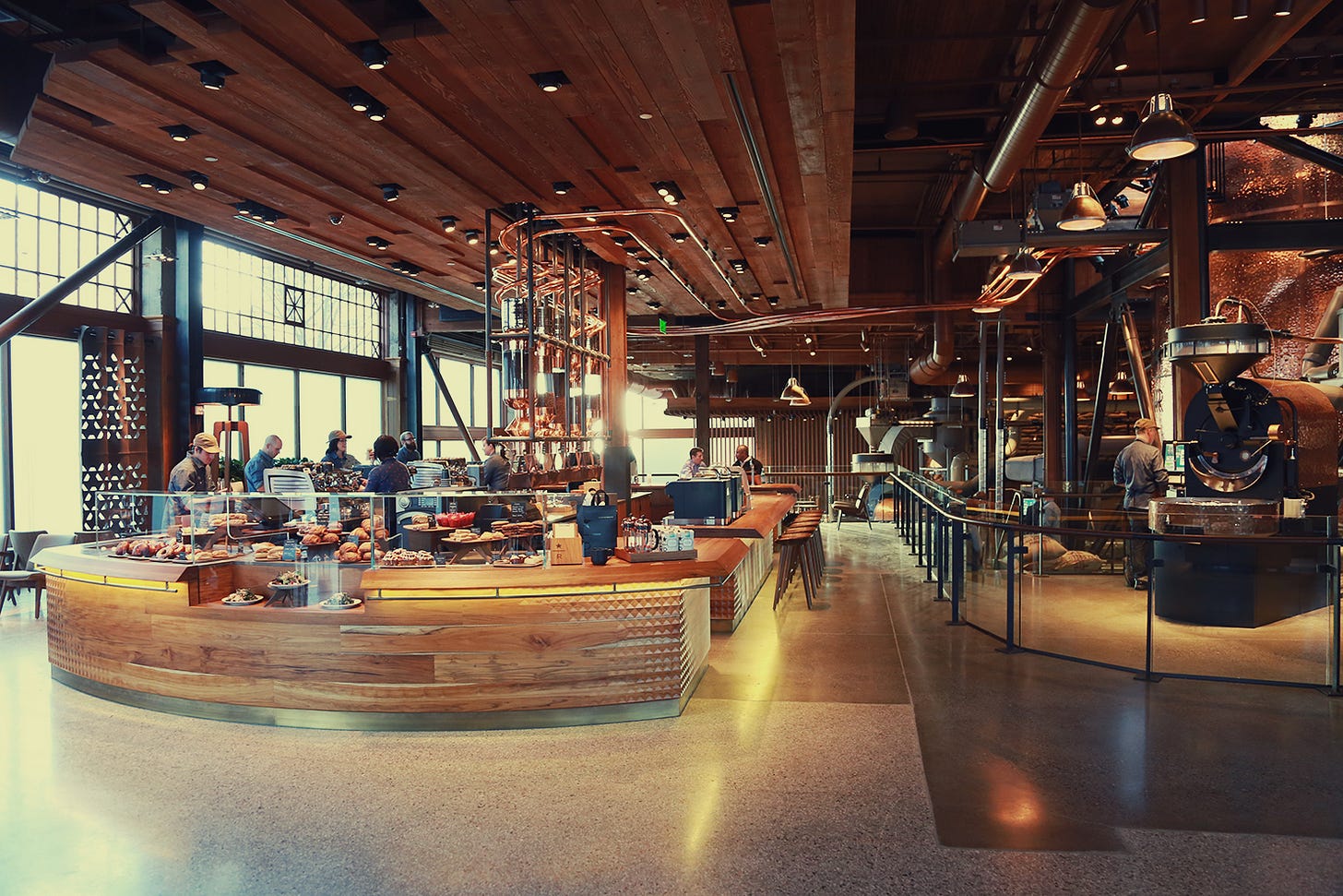 Inside The Starbucks Roastery & Tasting Room Inside The Starbucks Roastery & Tasting Room