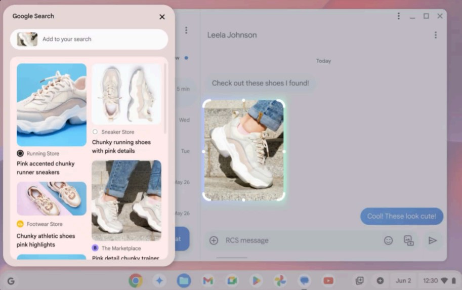 Select to search with Lens