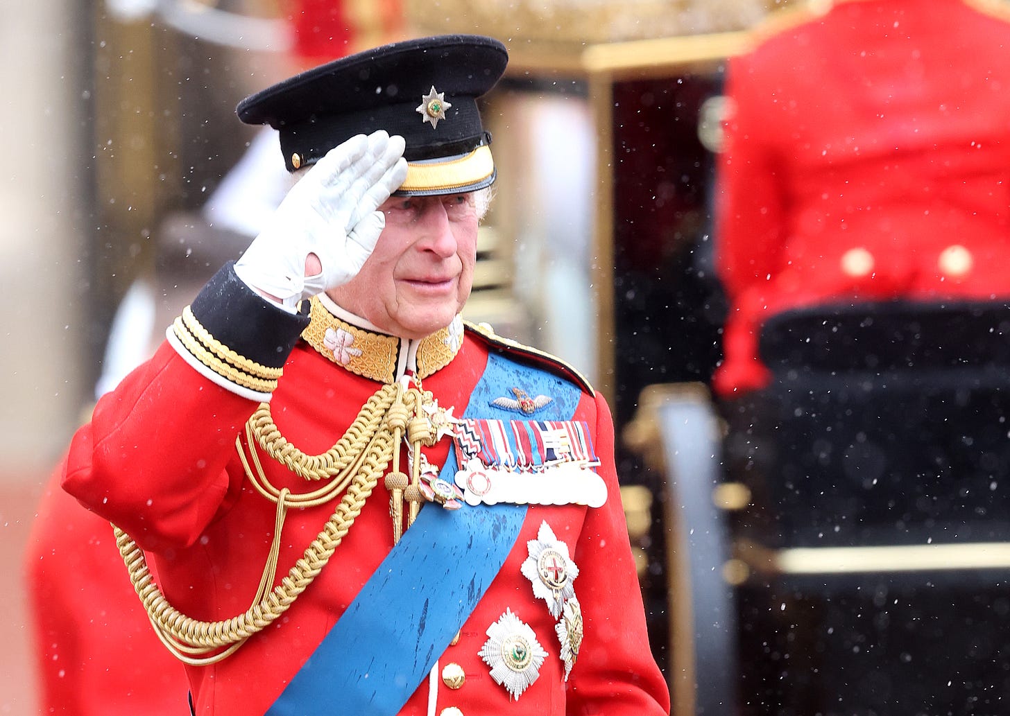 king charles attends trooping the colour 2024