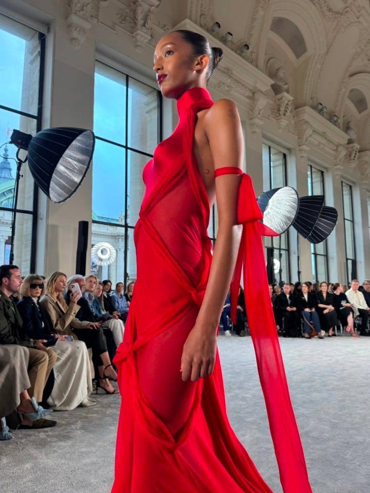 dress fashion week Paris Street Style Looks From Spring Couture Week
