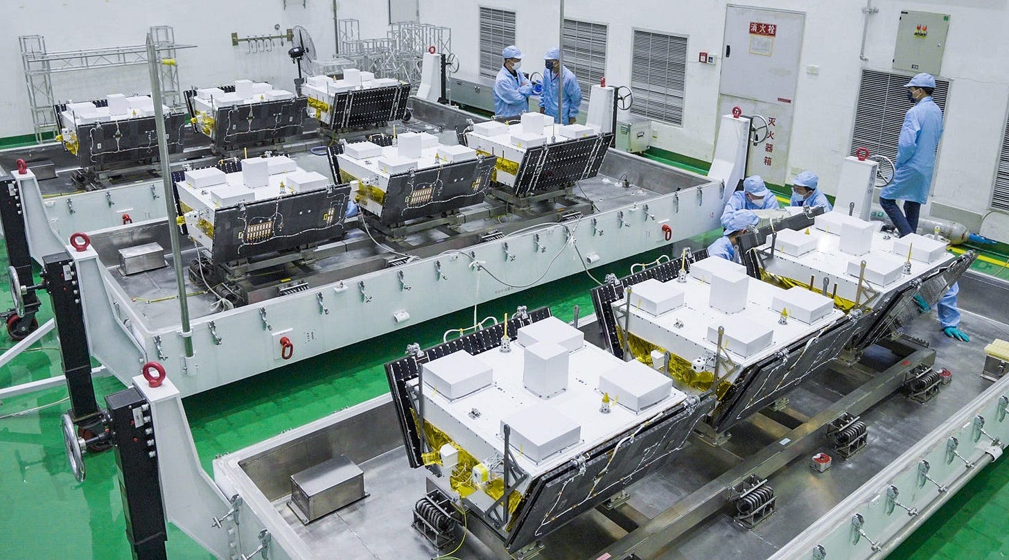 Nine satellites for the Geely Future Mobility Constellation.