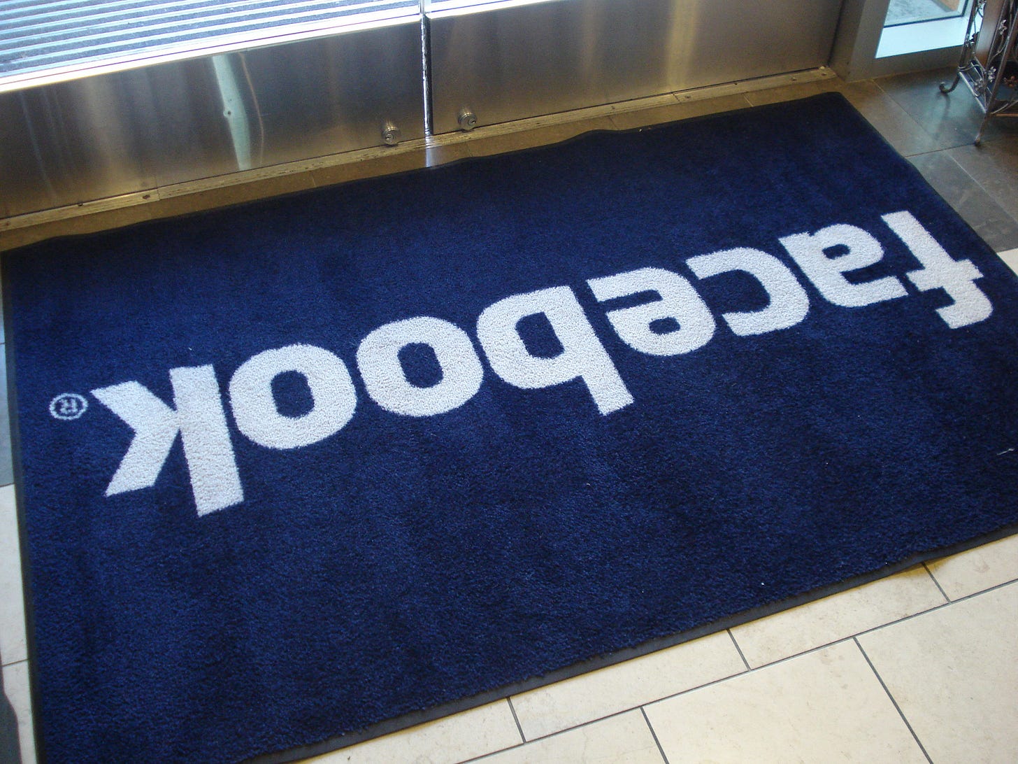Facebook welcome mat Facebook welcome mat