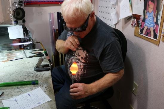 Love Glass Blowing ! - Review of Sparky's Glassblowing, Gatlinburg, TN -  Tripadvisor