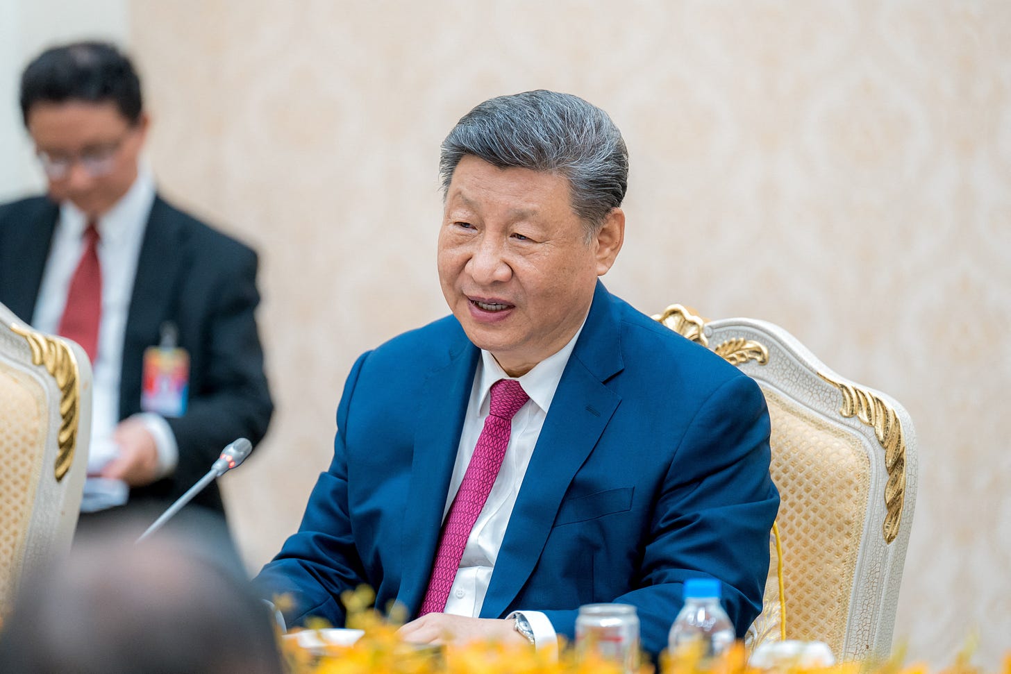 Chinese President Xi Jinping meets with Cambodia's Prime Minister Hun Manet in Phnom Penh
