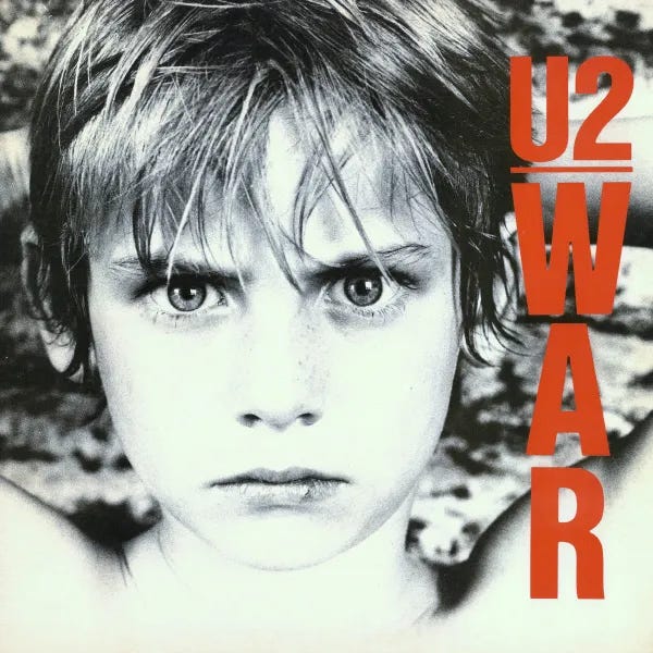 Cover art for War by U2