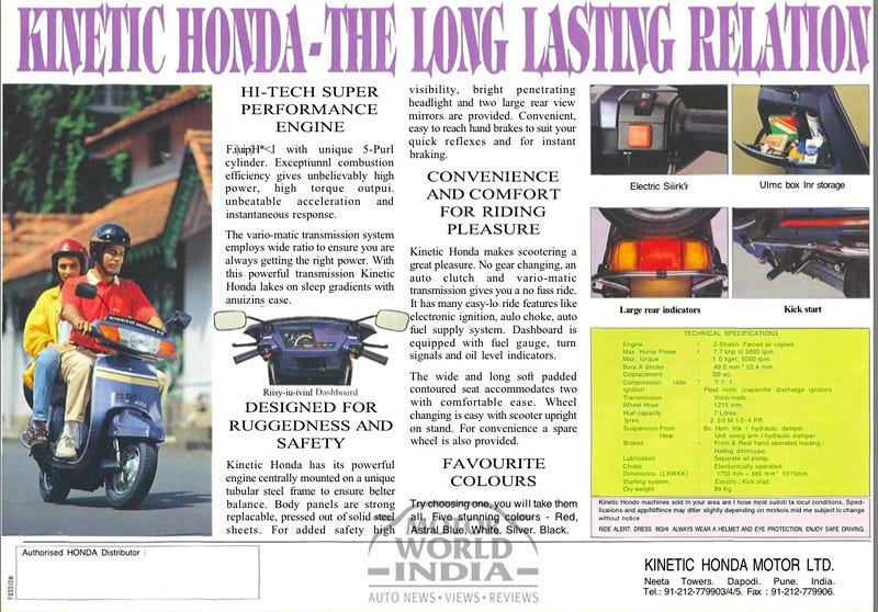Kinetic Honda Advertisement | Finology Recipe