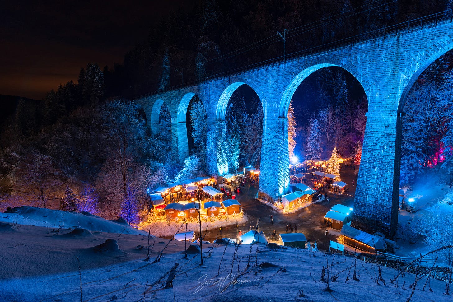 Ravennaschlucht Christmas market in the Black Forest