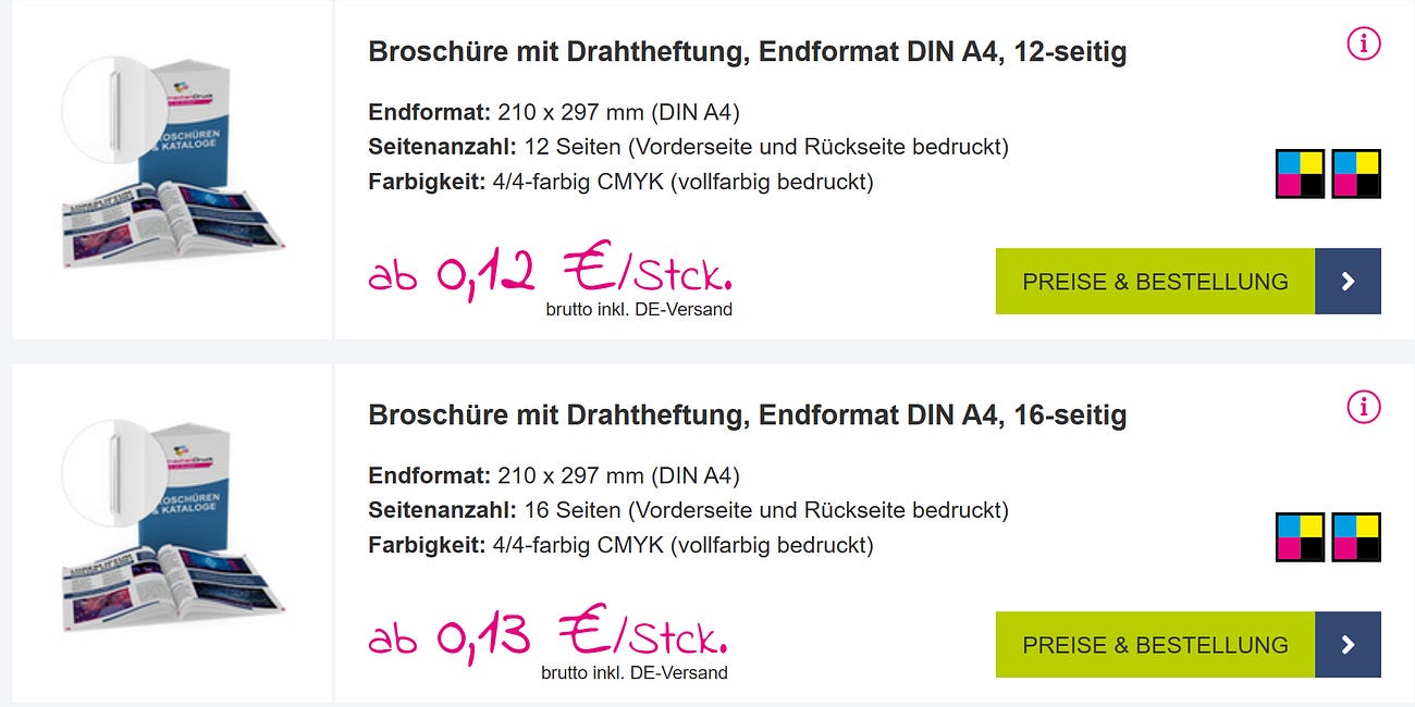 Broschüren zum herunterladen und selbst drucken