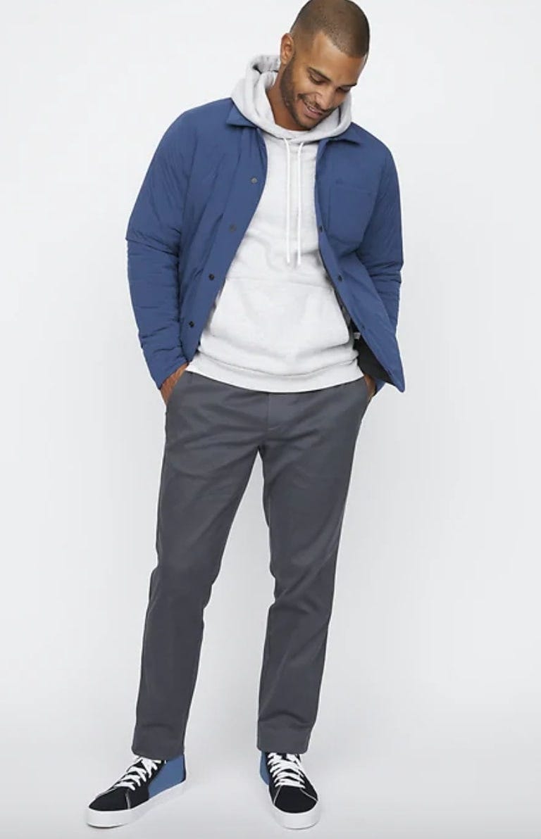 a man wearing the hill city everyday pants