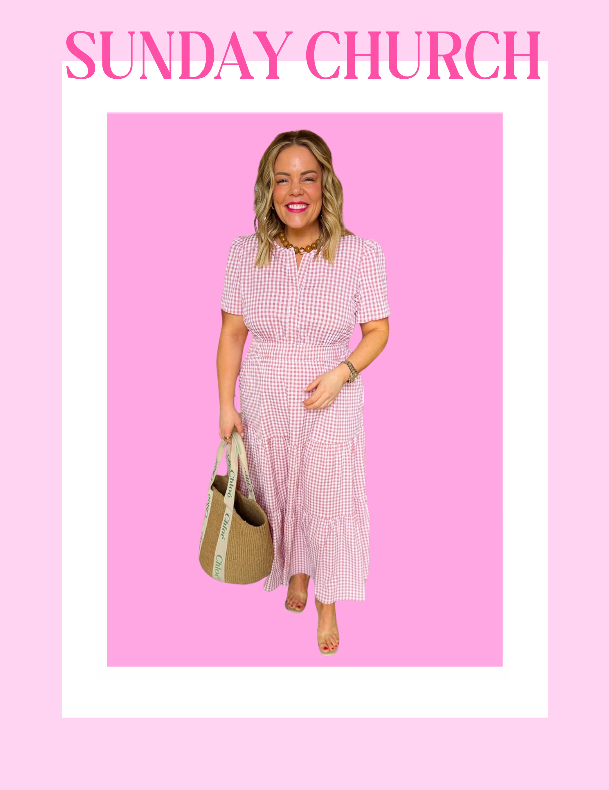 hot pink short sleeve dress Hot Pink Short Sleeve V-Neck Woven Dress main image 0