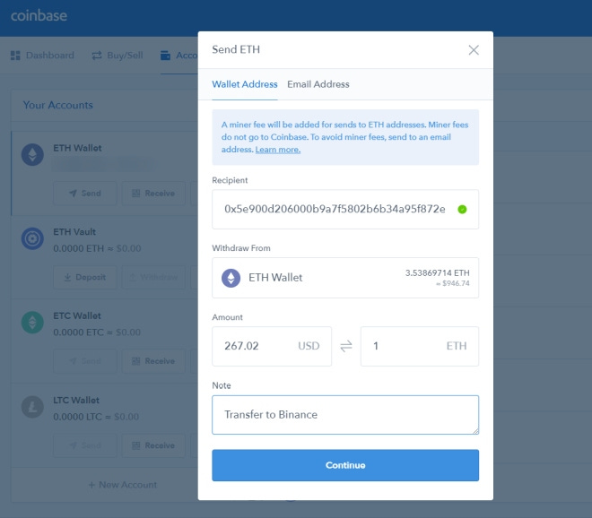Beginner's Guide: How to Transfer from Coinbase to Binance