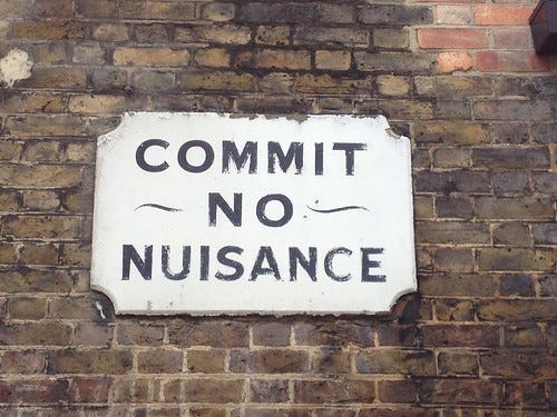 Commit No Nuisance Sign Commit No Nuisance Sign