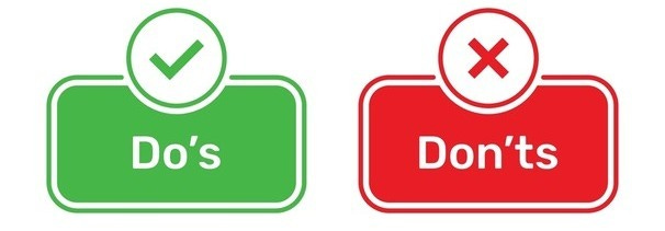 Dos Donts Buttons Like Dislike Symbols Stock Vector (Royalty Free)  2433368013 | Shutterstock
