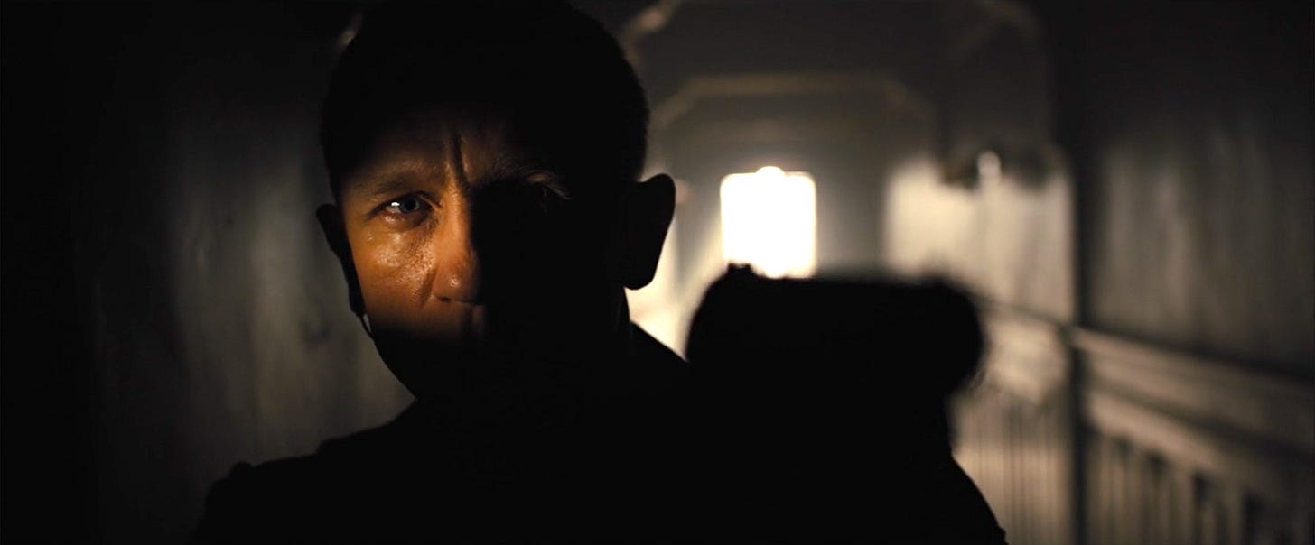 Bond as only Deakins can shoot him