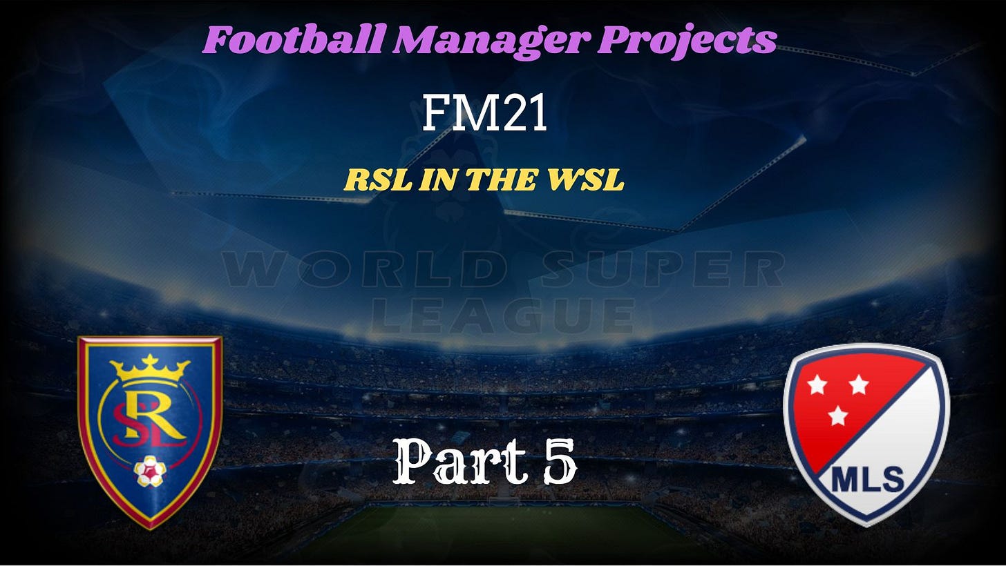 Football Manager 2021 RSL in the WSL Football Manager 2021 RSL in the WSL