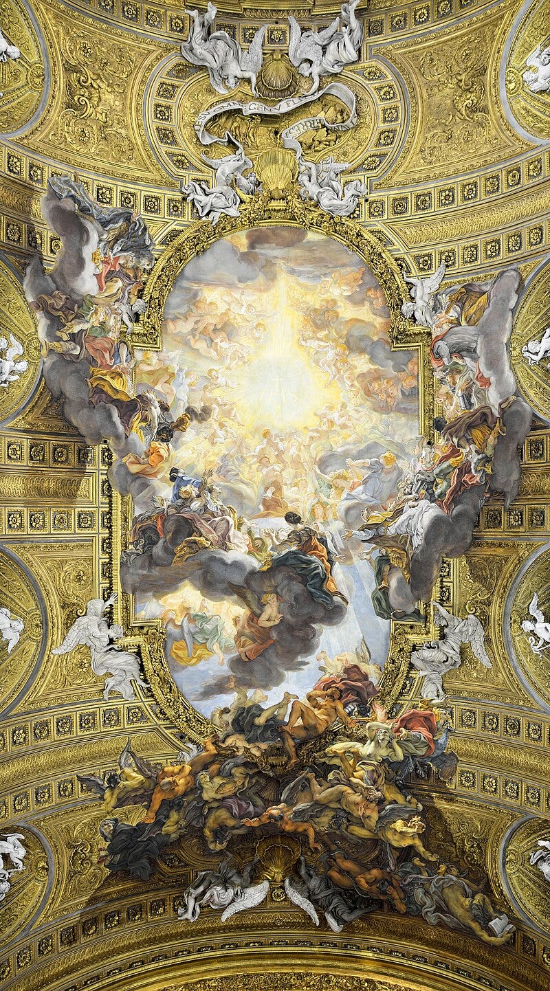 Triumph of the Name of Jesus by Giovanni Battista Gaulli Triumph of the Name of Jesus by Giovanni Battista Gaulli