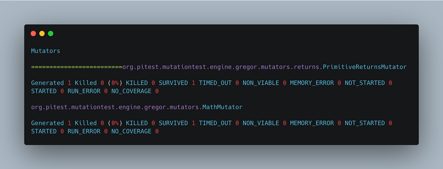 Mutation Coverage