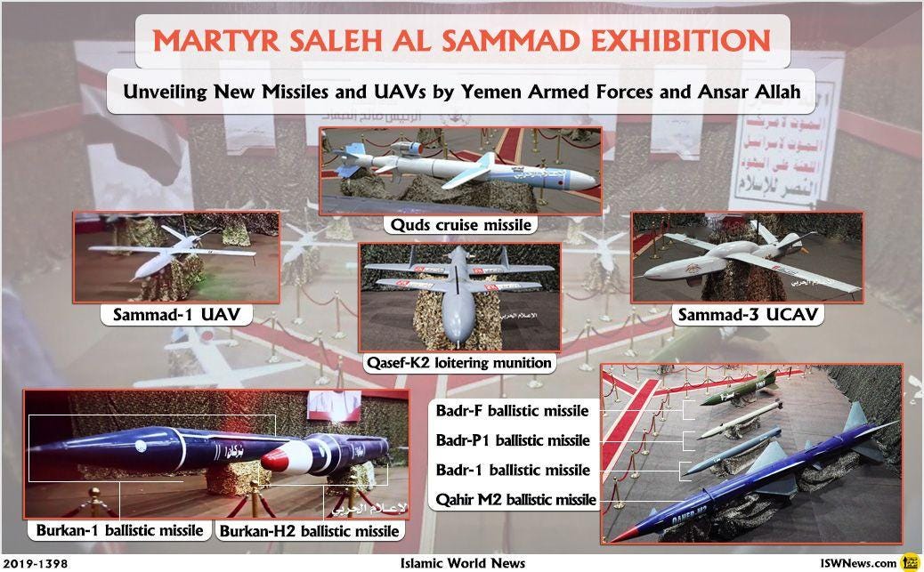Radioactiv Samad Ansar Allah also deploy a wide range of drones, from reconnaissance to ...