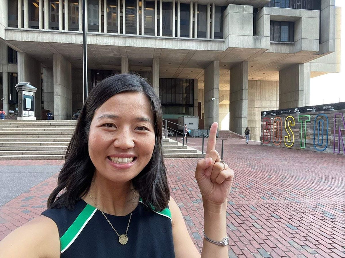 Michelle Wu and Boston City Hall Michelle Wu and Boston City Hall