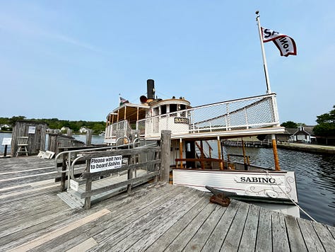 ticket, boat, cruise, water, sky, river
