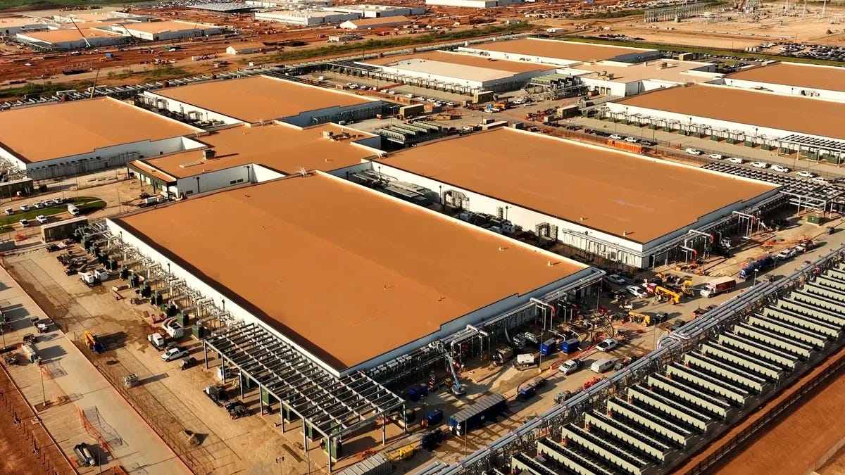Aerial view of the Stargate AI data center in Abilene, Texas.
