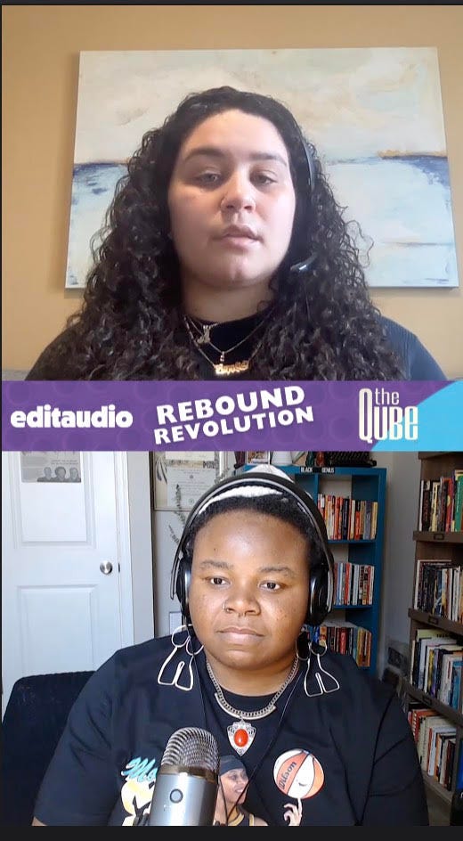 Screenshots from episodes of Rebound Revoltion podcast, you can learn more here: https://rebound-revolution.simplecast.com/