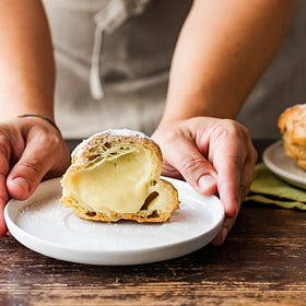 My grandma's olive oil choux pastries
