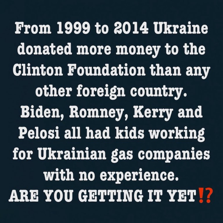 Just Saying!🤔😎F**K yes we get it! No o e has to tell We The People it’s nothing but a corrupt money laundering scheme 😡😡😡