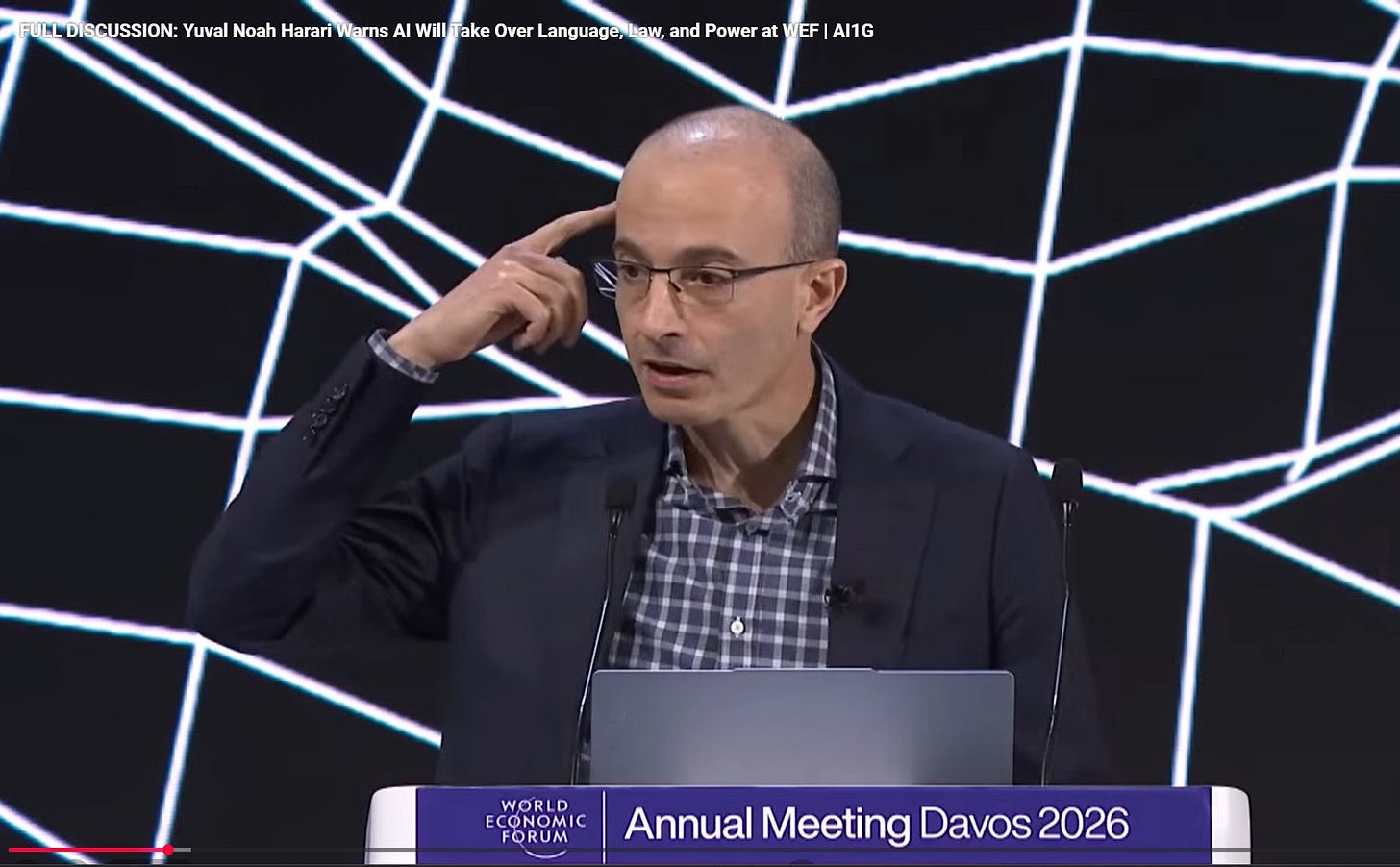 Yuval Harari tại Diễn đàn kinh tế thế giới Davos 2026 Yuval Harari tại Diễn đàn kinh tế thế giới Davos 2026