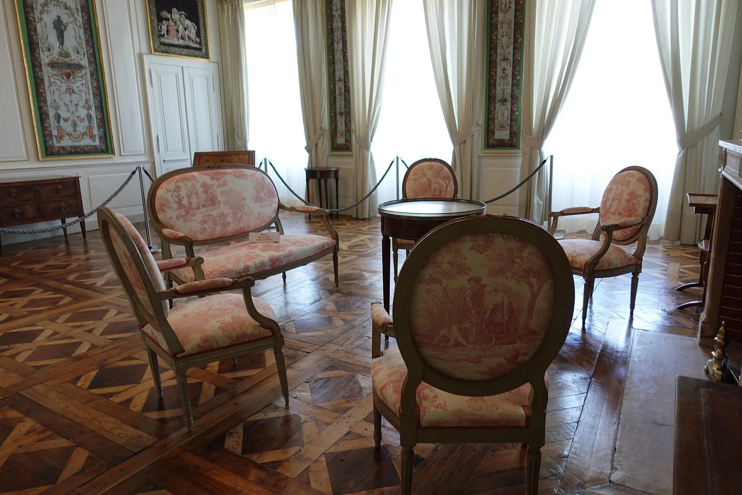  The Drawing Room of Chateau Chavaniac, birthplace of Marquis de Lafayette, Auvergne, France 