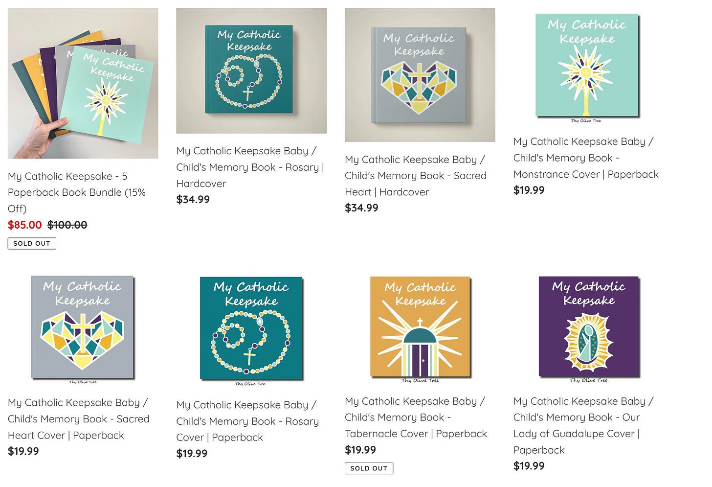 My Catholic Keepsake Books