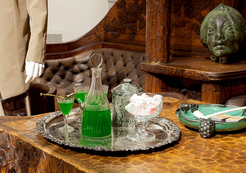 Opium & absinthe still-life for Ernst & Signe Thiel installation