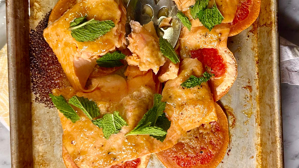 Miso and Marmalade Buttered Salmon - by Colu Henry