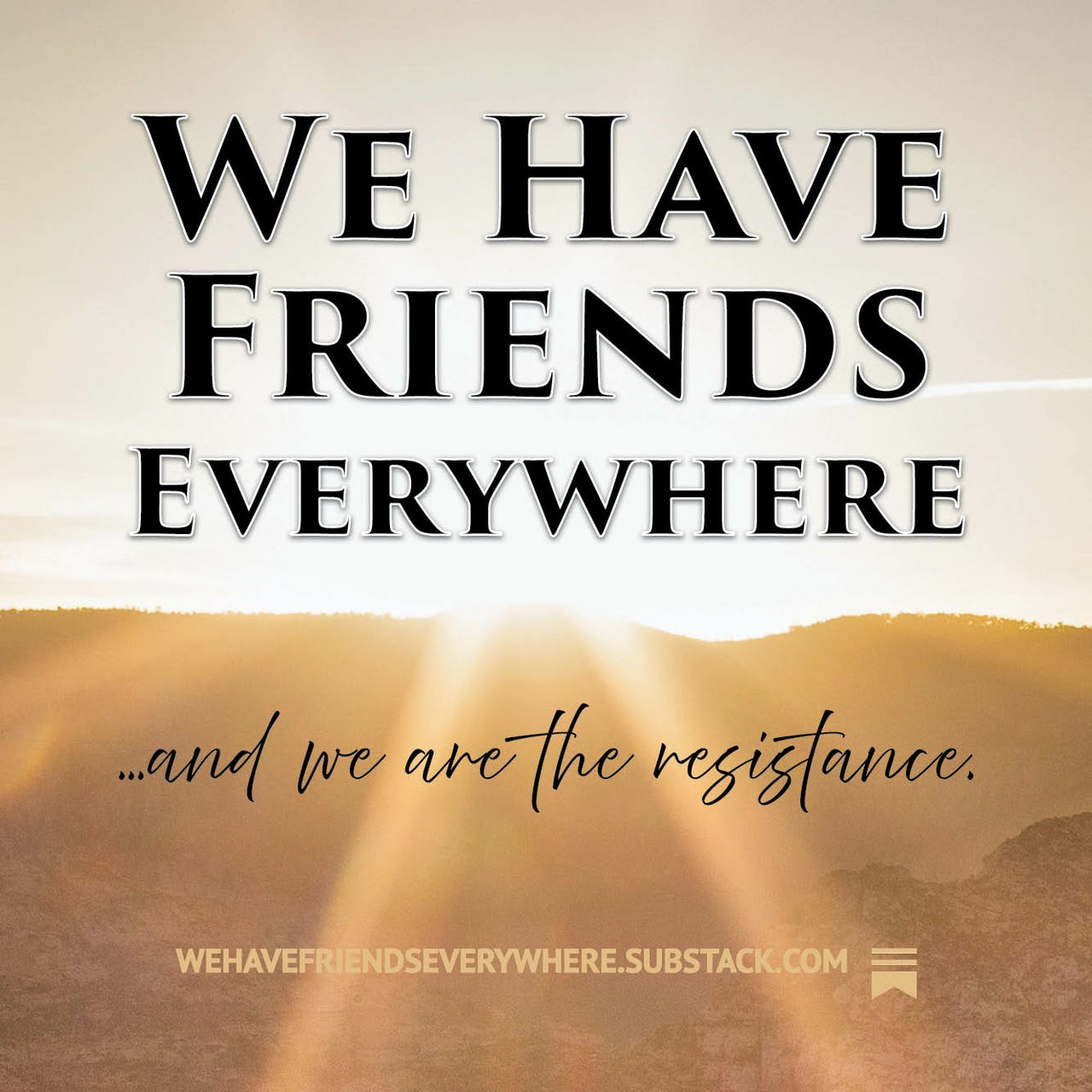 We Have Friends Everywhere logo